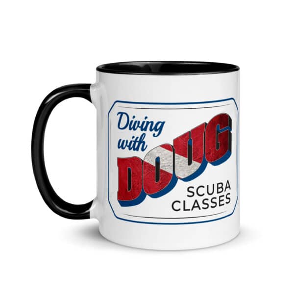 Black mug with logo
