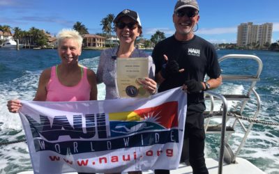 Open Water Student Adrienne Finishes Class