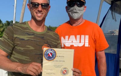 Diver Jacob Completes Open Water Class